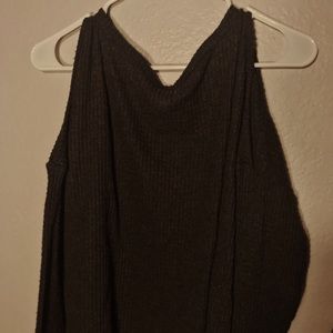 (3 FOR $20)Cropped waffle knit sweater